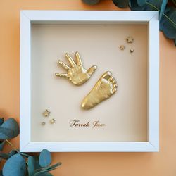 hand and foot keepsake for mothers day.keepsake casting.nursery decor.handprint ornament.mothers day personalized gift.