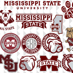 Big SVG Bundle, Digital Download, Mississippi State Bulldogs svg, Mississippi State Bulldogs logo