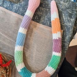 Colorfully snake lovers. Crochet snake. Gift for her