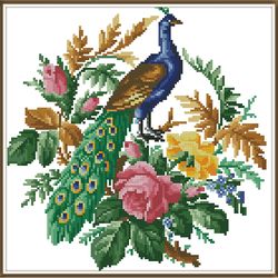 pdf berlin birds - antique cross stitch pattern - reproduction vintage scheme 19th century - digital download - 1013