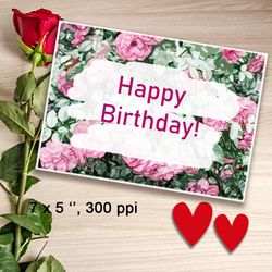 digital birthday greeting card