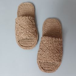 men slippers natural hemp open toe unisex men and women handmade custom shoes