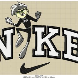 nike and denny embroidery design