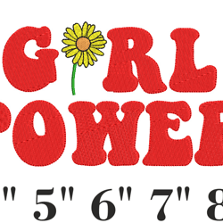 embroidery design the power of girls