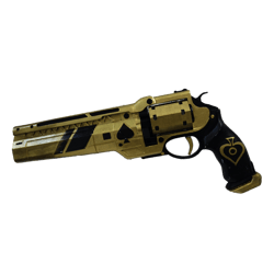 Ace of Spades Big Blind hand cannon Destiny 2 with moving trigger, hammer and ammo.