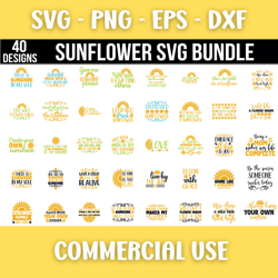 sunflower quotes svg bundle, sunflower svg, flower svg