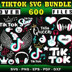 600 TIK TOK SVG Designs bundle -svg files for print and cricut