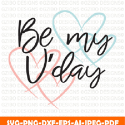 be my vday lettering art message romantic wish with heart shapes pink turquoise colors