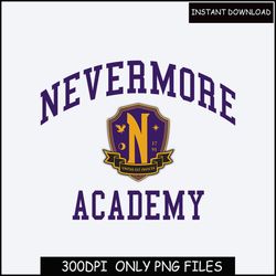 nevermore academy png  university sweater decal  wednesday png  nevermore emblem black & white png  addams family png
