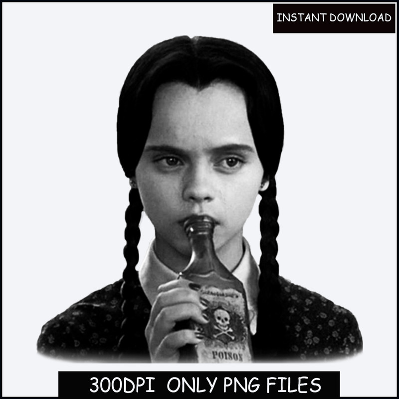 Wednesday Digital Image Instant Download PNG.jpg