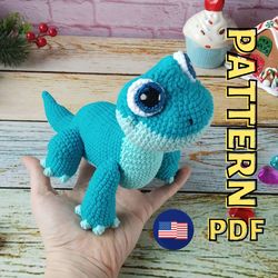 Bruni Salamander crochet pattern Elsa lizard amigurumi tutorial Frozen lovers toy DIY Snow fire spirit PDF English