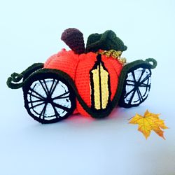 Cinderella Pumpkin Carriage. Crochet pattern