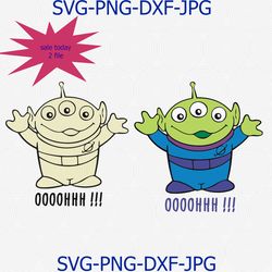 Alien ooohh Quote from Toy Story, Disney quote, Disney SVG, Disney clipart, Toy Story quotes, Alien Toy Story