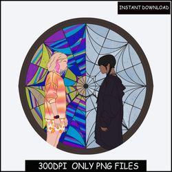 wednesday addams window png