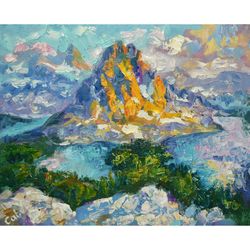 Banff Painting National Park Artwork Canada Landscape Impressionism Small Artwork Nature Plein Air Art