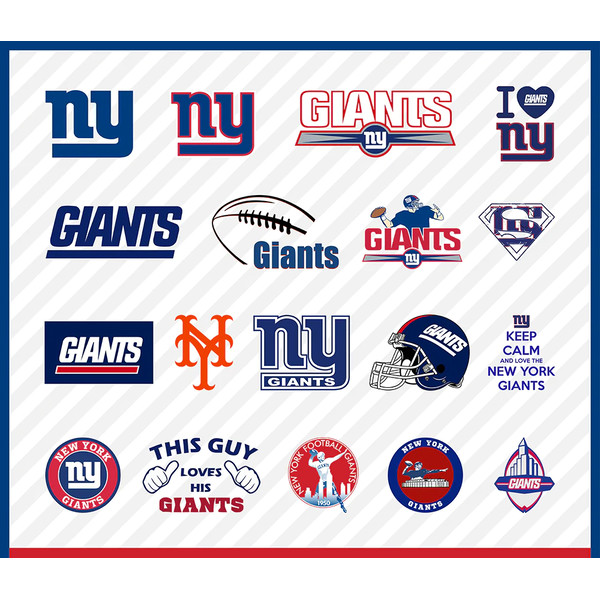 New York Giants Logo, Giants Svg Cut Files, Layered Svg Logo - Inspire  Uplift