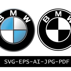 bmw svg, bmw eps, bmw ai, bmw pdf and bmw jpg - bmw logo bundle vector file