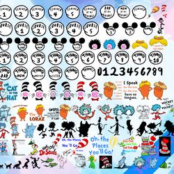 Dr Seuss Svg, Mega Bundle, Cat In The Hat SVG, Dr Seuss Hat SVG, Green Eggs And Ham Svg, Dr Seuss for Teachers Svg