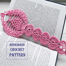 Crochet  lace bookmark pattern – Crochet gift for  book lovers- Crochet bookmark tutorial – Accessory for book