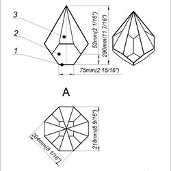 project 1. stained glass printable pattern. brillant3d