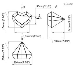 project 4.03. stained glass printable pattern. brillant3d