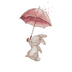 The bunny with an umbrella