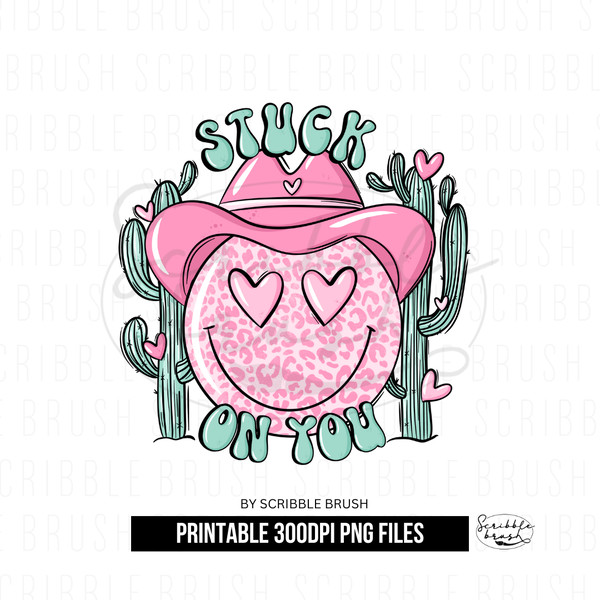 Retro Groovy Stuck on You Sublimation PNG Design.png