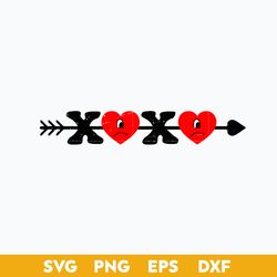 xo xo arrows svg, bad bunny heart valentine svg, valentine day svg