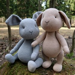 PATTERN Crochet Teddy Bunny Rabbits. PATTERN Amigurumi Teddy Rabbits Bunny. Tutorial crochet toy animal pdf.