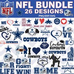 Cowboys svg, Cowboys bundle Football Teams Svg, NFL Teams svg, png, dxf