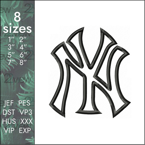 yankees new york baseball machine embroidery design