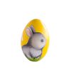 wooden yellow egg with bunny