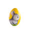 wooden yellow egg with bunny