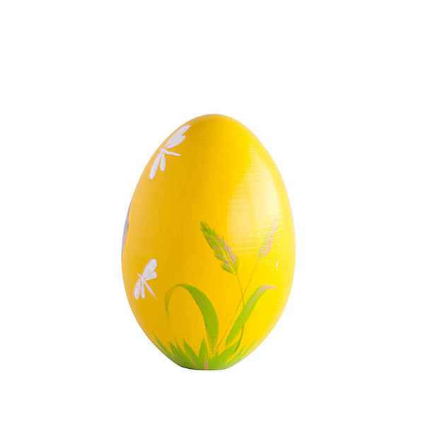 wooden yellow egg