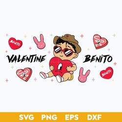 valentine benito svg, bad bunny valentine svg, valentine day svg