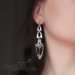Skyrim Dragon | Alduin Stud Earrings | Dragons earrings