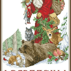 pdf cross stitch pattern - christmas stocking - counted sampler vintage scheme cross stitch - digital download - 504