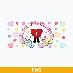 Un San Valentin Sin Ti PNG, Bad Bunny Candy Heart Wrap PNG, Bad Bunny Valentine PNG