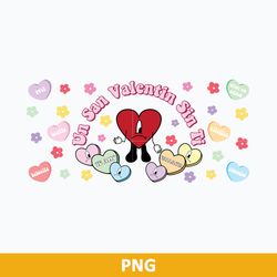 un san valentin sin ti png, bad bunny candy heart wrap png, bad bunny valentine png