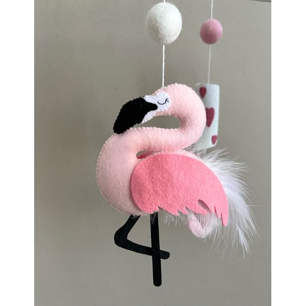 flamingo mobile for nursery