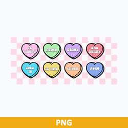 valentine candy heart full wrap svg, bad bunny valentine svg, valentine day svg