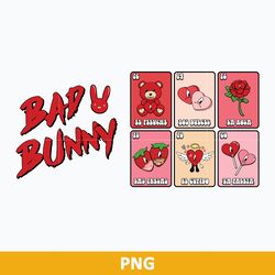 Loteria Game Heart Full Wrap SVG, Bad Bunny Valentine SVG, Valentine Day SVG