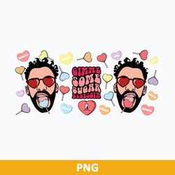 gimme some suger bebesota full wrap svg, bad bunny valentine svg, valentine day svg