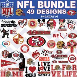 San Francisco 49ers svg, San Francisco 49ers bundle Football Teams Svg, NFL Teams svg, png, dxf