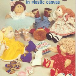 Digital Vintage Patterns Plastic Canvas Doll Shoes