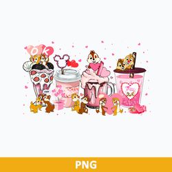 chip and dale coffee valentine png, chip and dale valentine png, coffee valentine png