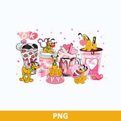 pluto valentine coffee png, pluto valentine png, disney valentine coffee png