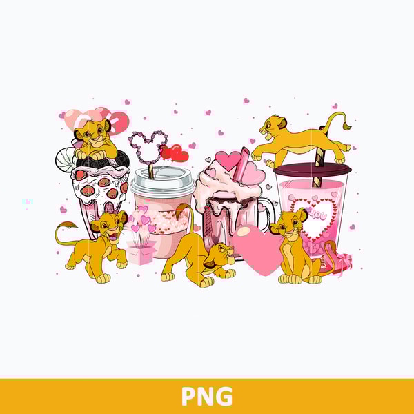 Simba Valentine Coffee PNG, Simba Valentine PNG, Disney Vale | Inspire ...