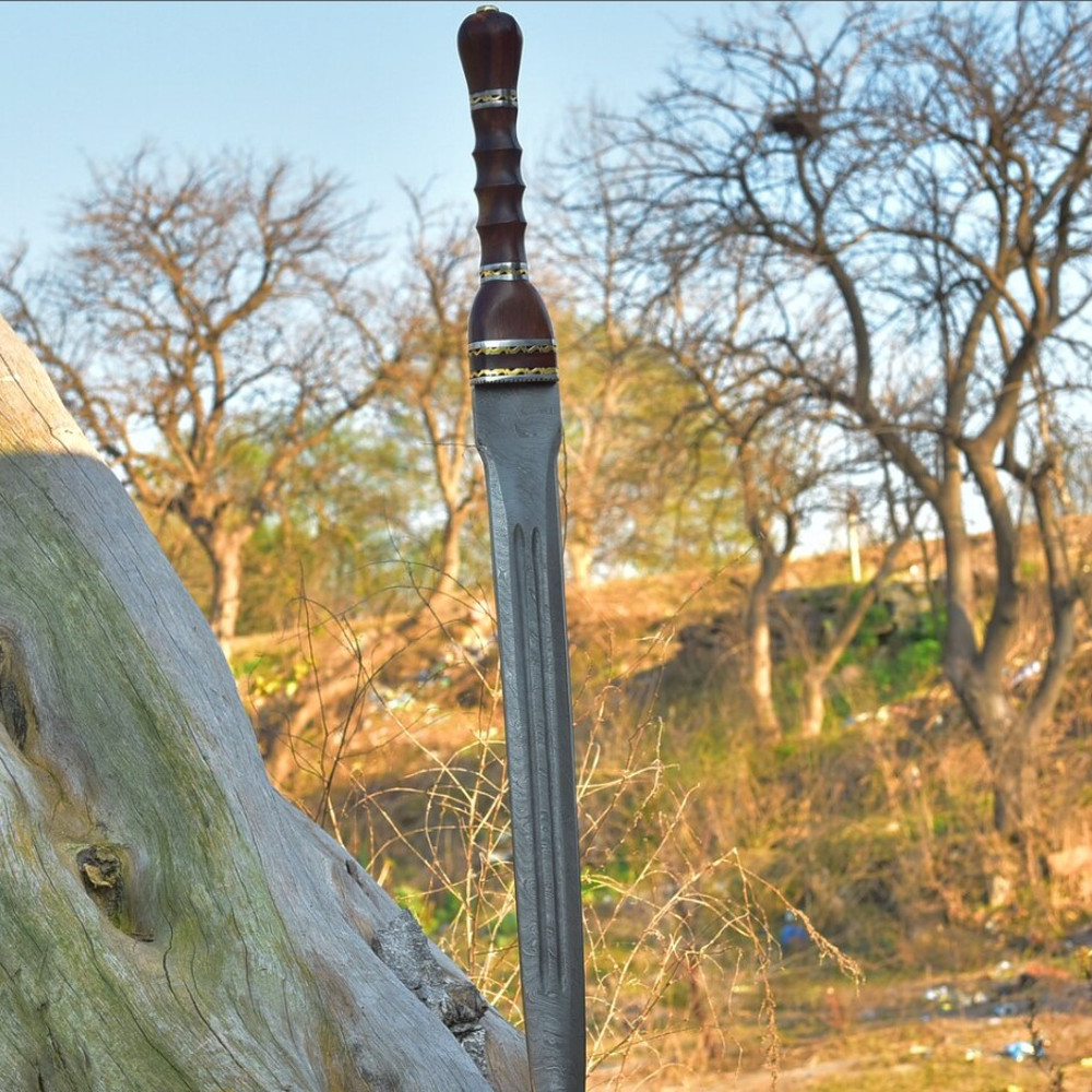 Ancient Roman Inspired Damascus Steel Gladius in usajpg