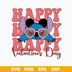 stitch valentine svg, stitch svg, valentine day svg png dxf eps file